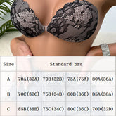 Viomisha Adhesive Bra Strapless Push Up Sticky Bra Lace Fabric Invisible Stick Bra, Lace Sticky Bras Bra for Woman Wedding Dress - Viomisha