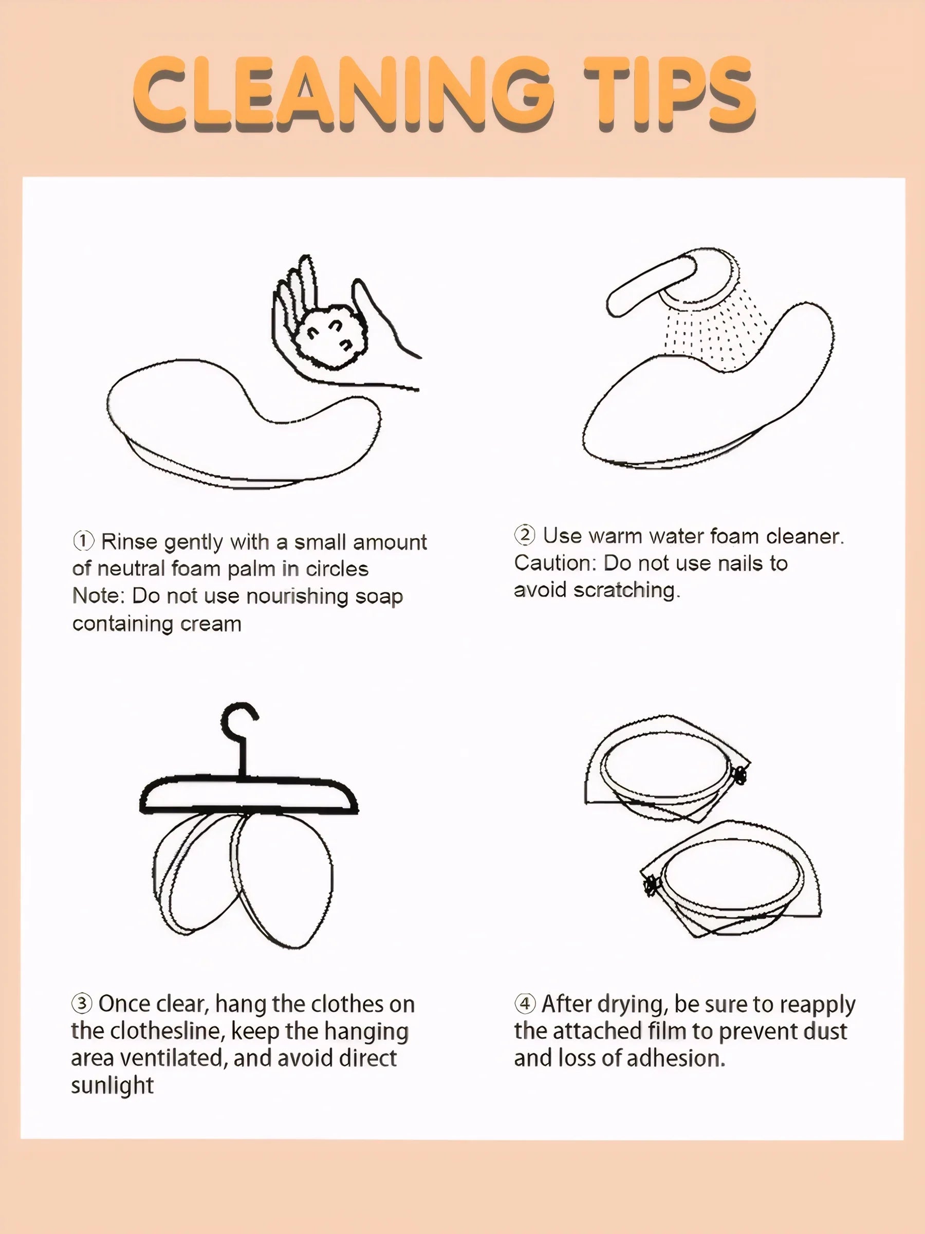 4PCS Mango Invisible Sticky Bra