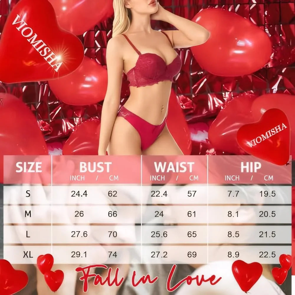 Underwire Lace Bra & Panty Set | Full Support & Elegant Design - Viomisha