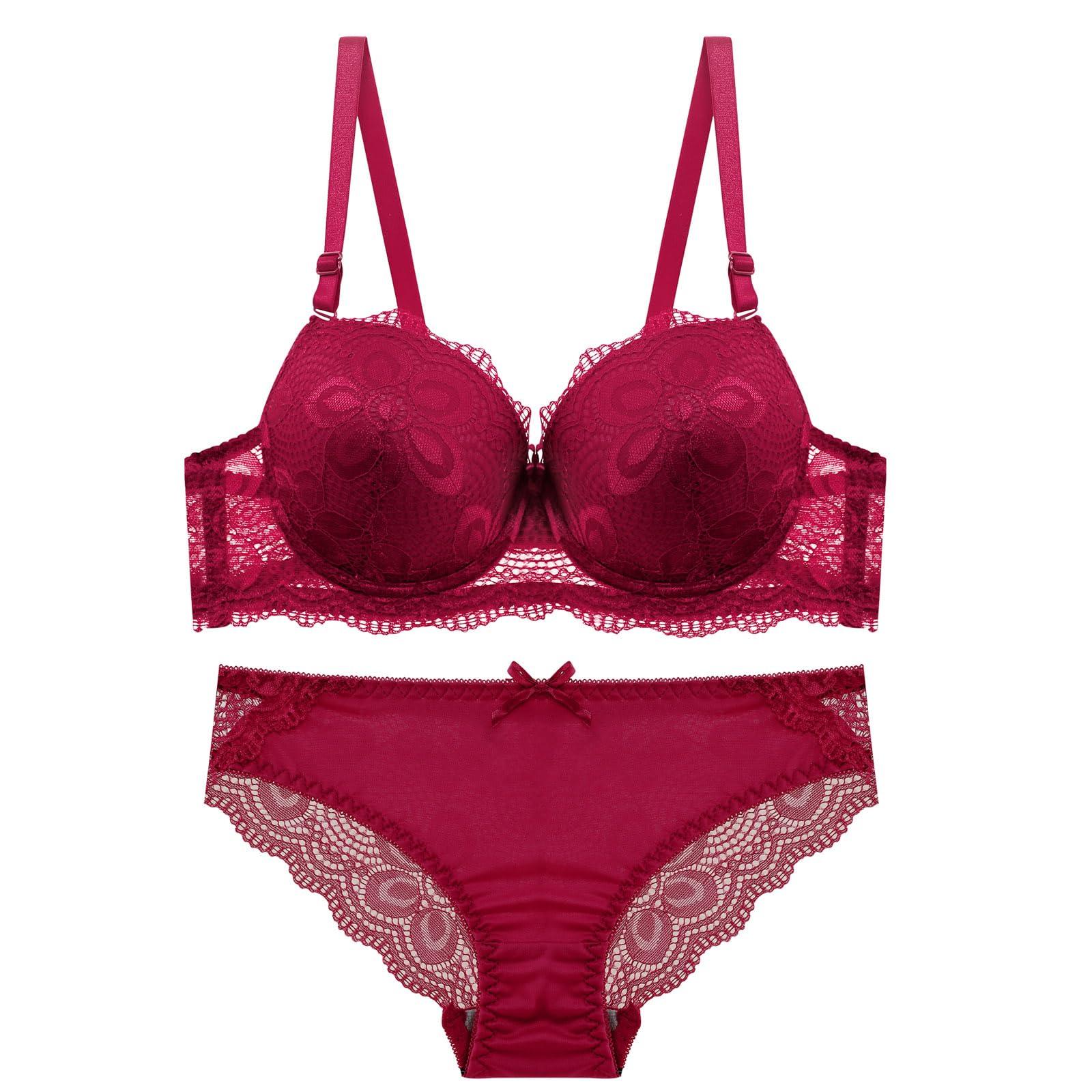 Underwire Lace Bra & Panty Set | Full Support & Elegant Design - Viomisha