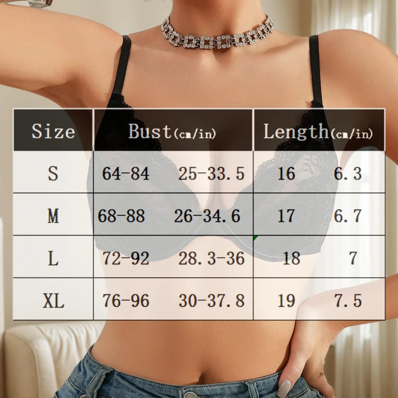 Viomisha Women's Sexy Lace Half Cup Bra Translucent Mesh Bra Deep V Neck Bralette Non-padded Underwire. - Viomisha