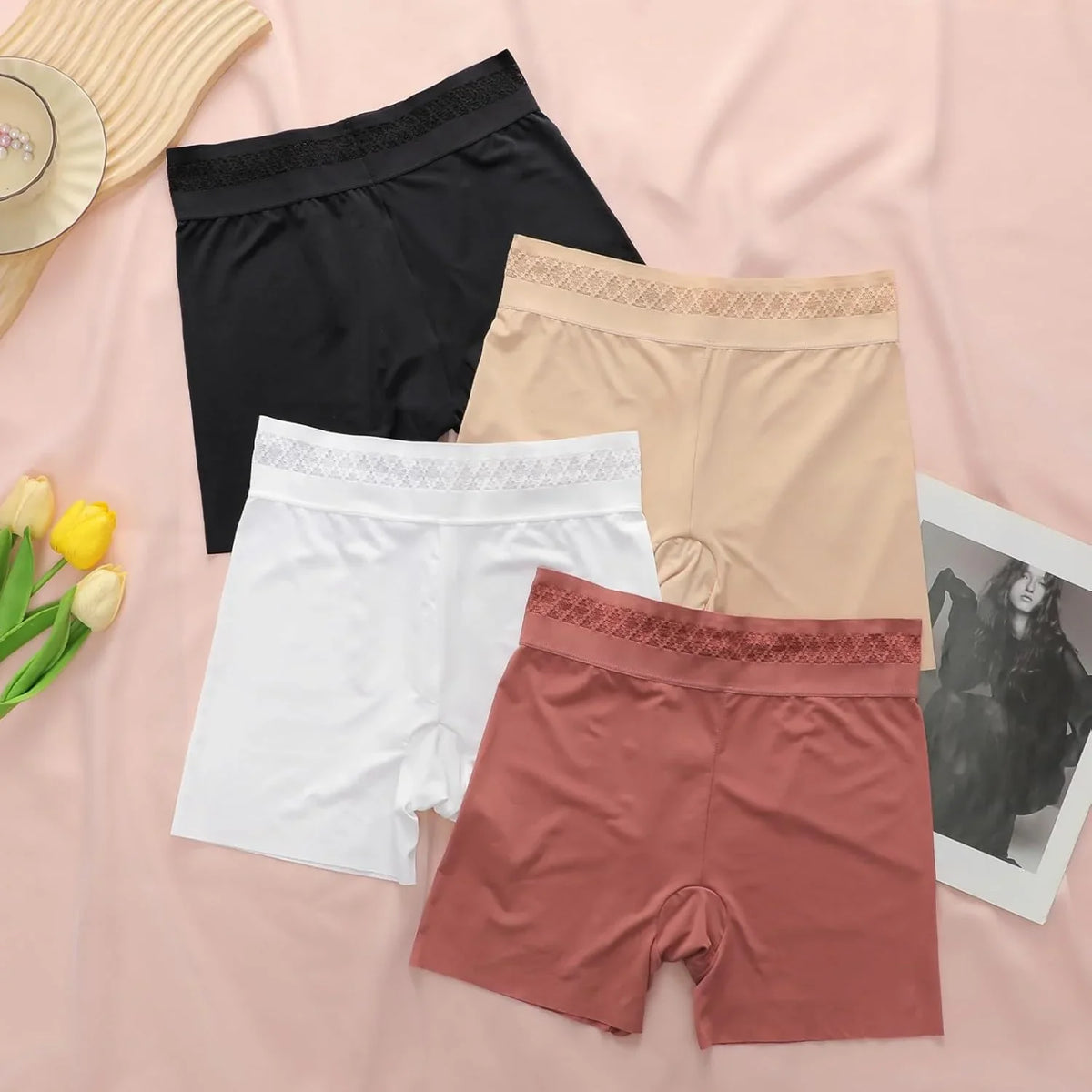 Women's Safety Shorts 4-Pack