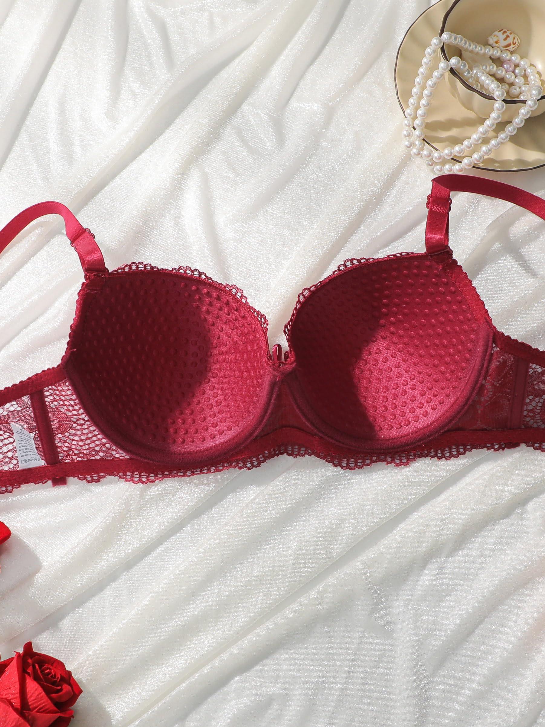 Underwire Lace Bra & Panty Set | Full Support & Elegant Design - Viomisha